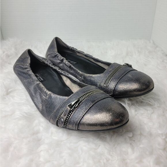 Paul Green Townsend Womens Ballet Flat Size 10 Ballerina Black Metallic - Picture 1 of 11